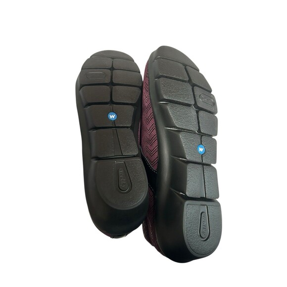 Wolky Shoes Womens 40 Muse Casual Walking Sneakers Purple Leather Wedge Lace Up - Picture 5 of 8